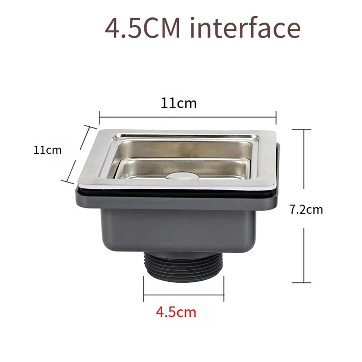 

Квадратная детская решетка для слива столба Стопорная заглушка фильтр для отходов