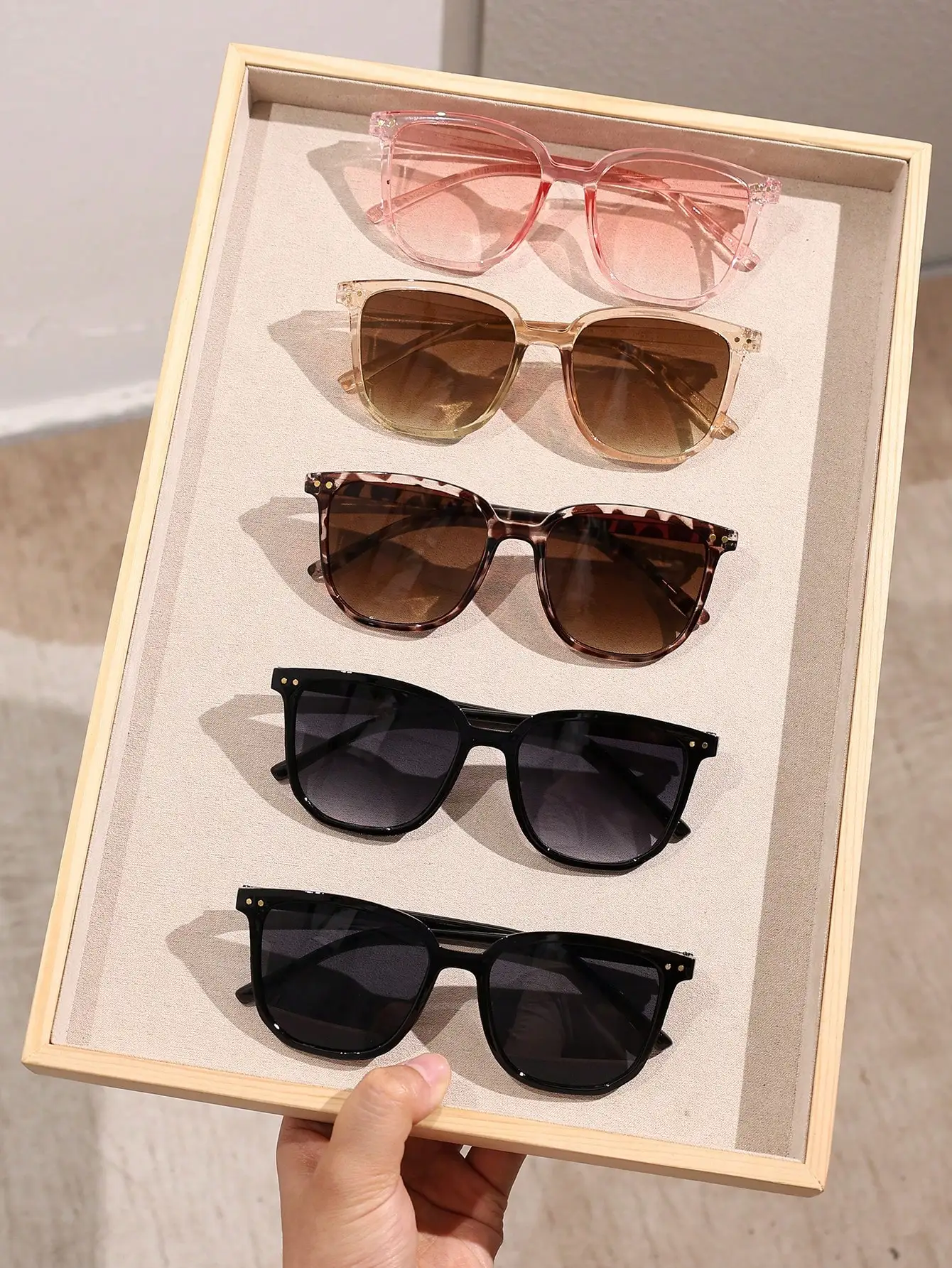 Очки солнцезащитные Унисекс Классические в современном простом стиле 5 шт.