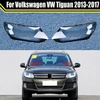 car front headlight headlamp light glass lens case lampshade auto shell cover for volkswagen vw tiguan 2013 2014 2015 2016 2017