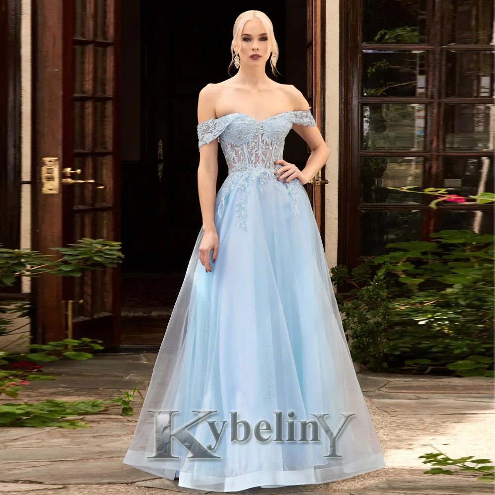 

Kybeliny Stylish Evening Gowns 2023 Prom Dresses For Women Cap-Sleeves Birthday Vestidos De Fiesta Party Formal Customized