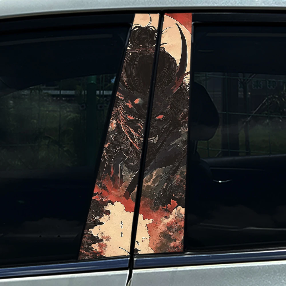 

1 шт./2 шт. JDM Samurai универсальные автомобильные наклейки авто B столб водостойкое украшение DIY двери автомобиля столб ремонт наклейки для стайлинга автомобиля