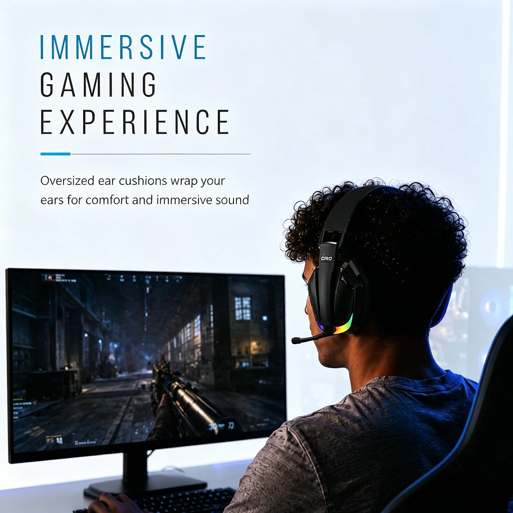 Беспроводная игровая гарнитура QRD A55 2,4 ГГц с микрофоном для PS5, PS4, ПК, Mac, Playstation, Bluetooth-наушники для игр с микрофоном (art.: 3920db25ec66d) - 3920db25ec66d
