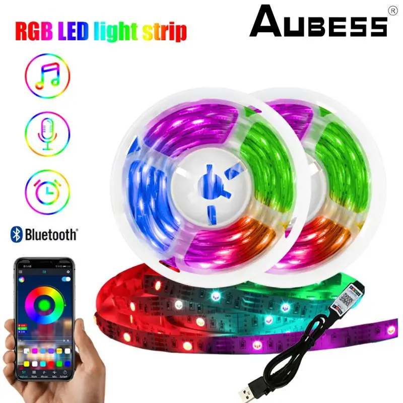 

Светодиодная лента, USB, Bluetooth, совместимая с RGB-подсветильник кой, 5050, 5 В