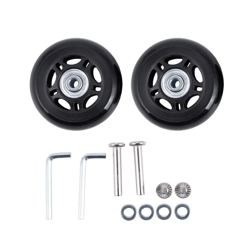 

2 Set Luggage Suitcase Replacement Wheels Axles and Wrench Repair set OD 68mm