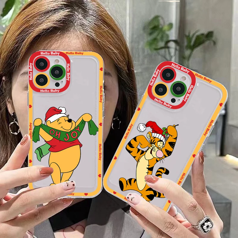 

Disney Winnie the pooh Phone Case for iPhone 11 12 13 Mini Pro Max 14 Pro Max Case shell