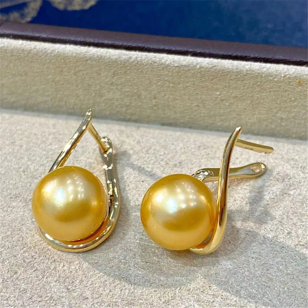 

18K Gold-Plating Pearl Beads Stud Earrings Setting Base Diy Jewelry Making Findings&Components