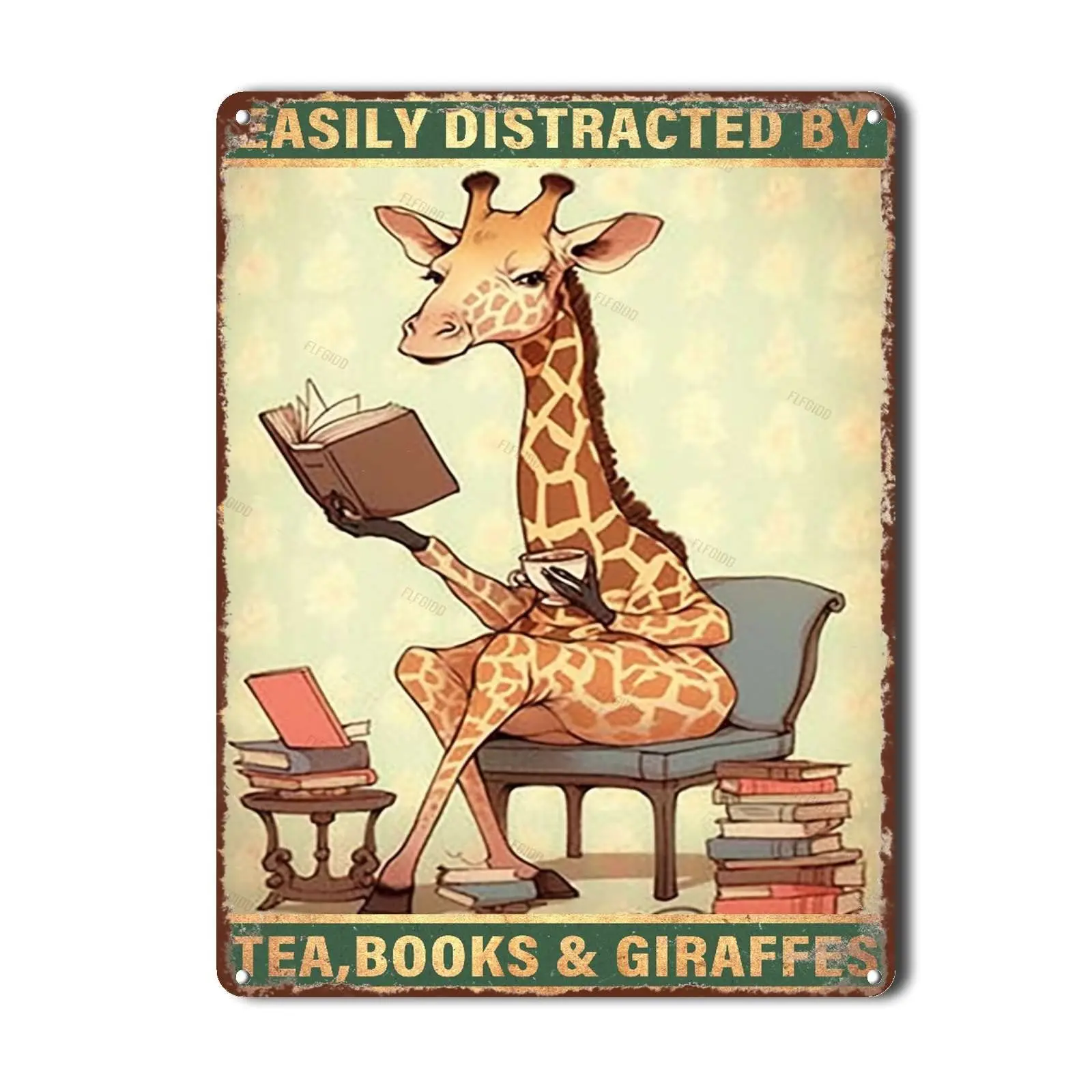 FLFGIDD Ностальгический винтажный Металлический Настенный Декор Искусственный и