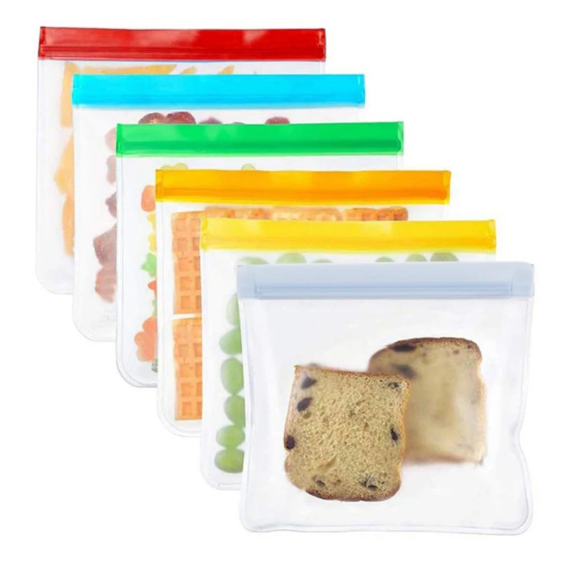 Многоцветная Экологически чистая прочная многоразовая Герметичная сумка для