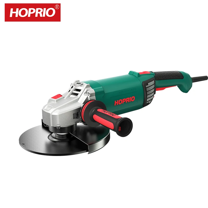 

2020 New Corded Brushless Power Tools 180MM 2600W Electric Hand Angle Grinder