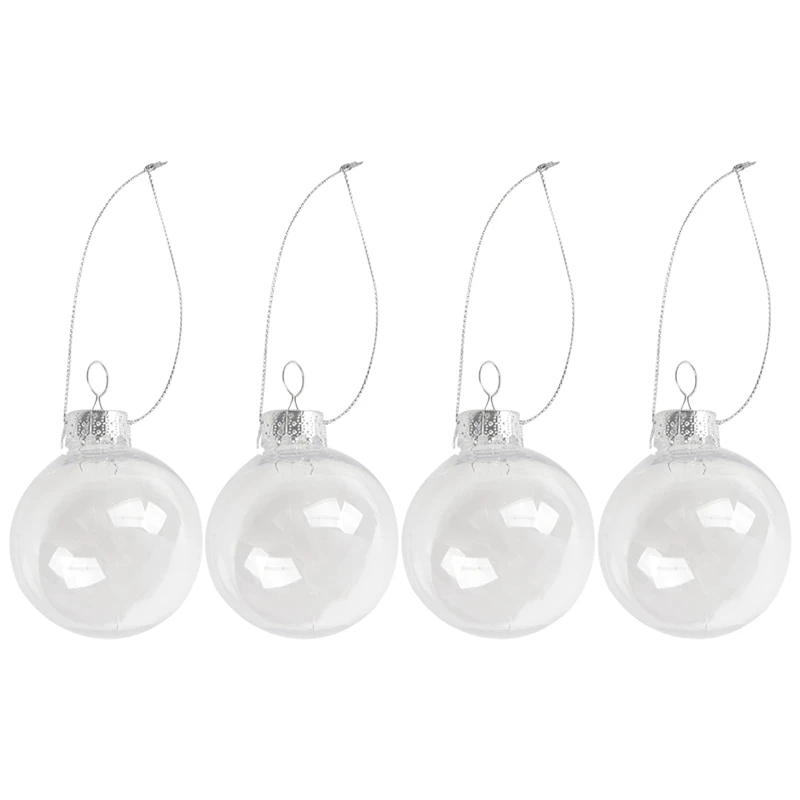 Прозрачные бесшовные шары для творчества пластиковые рождественского декора