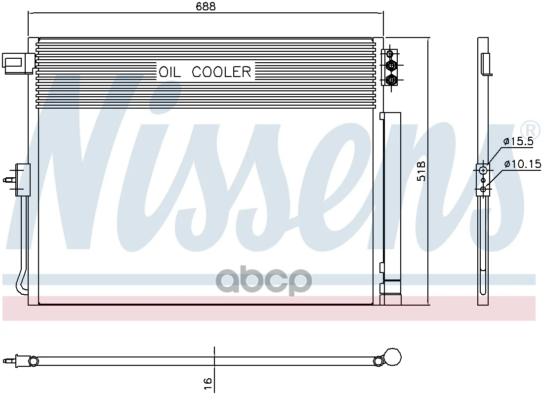 Конденсер С Осушителем Jeep Grand Cherokee (Wk2 W3) 11/10- 940411 Nissens арт. |