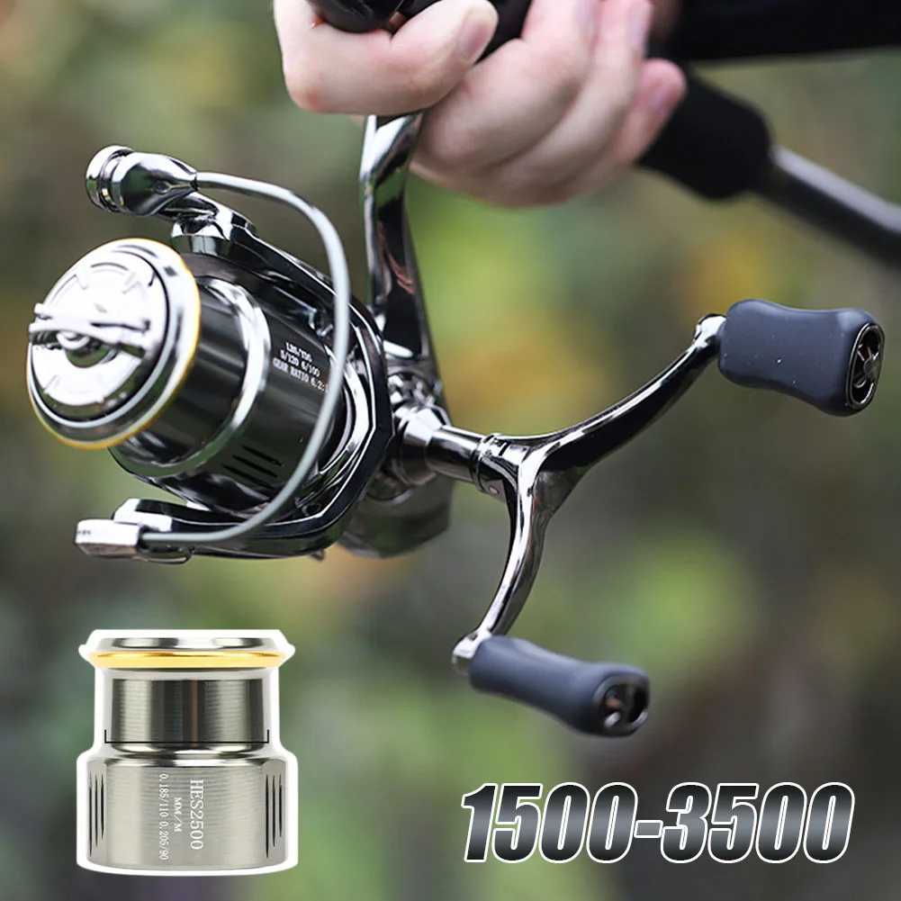 

Fishing Reel HES1500-3000 Series Spinning Reel 6KG Max Drag 13+1 Bearing 5.2:1 Ratio Shallow Spool for Carp Freshwater Saltwater