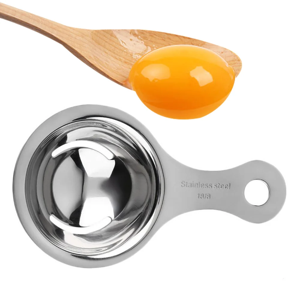 

Отделитель для яиц из нержавеющей стали, фильтр-сепаратор белка желтка, длинная ручка, яичный разделитель для приготовления пищи