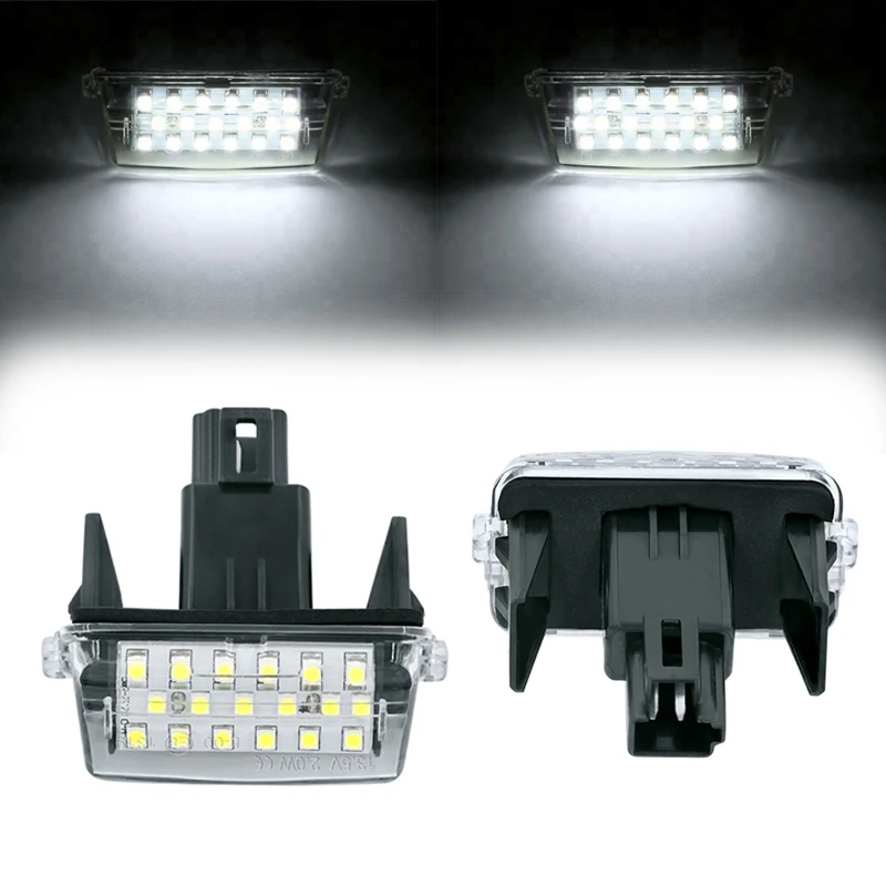 

2 шт. для Toyota Highlander Corolla Camry Prius светодиодный номер номерного знака Лампы Vitz Yaris Vios Verso Ноя Auris Avensis