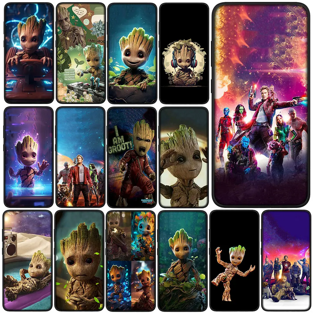 Guardians of the Galaxy Baby Groots Phone Cover Case for Huawei Y7A Y6P Y5P Y6 Y7 Y9 Prime 2018 2019 Y8P Y9A Y8S Y9S P Smart