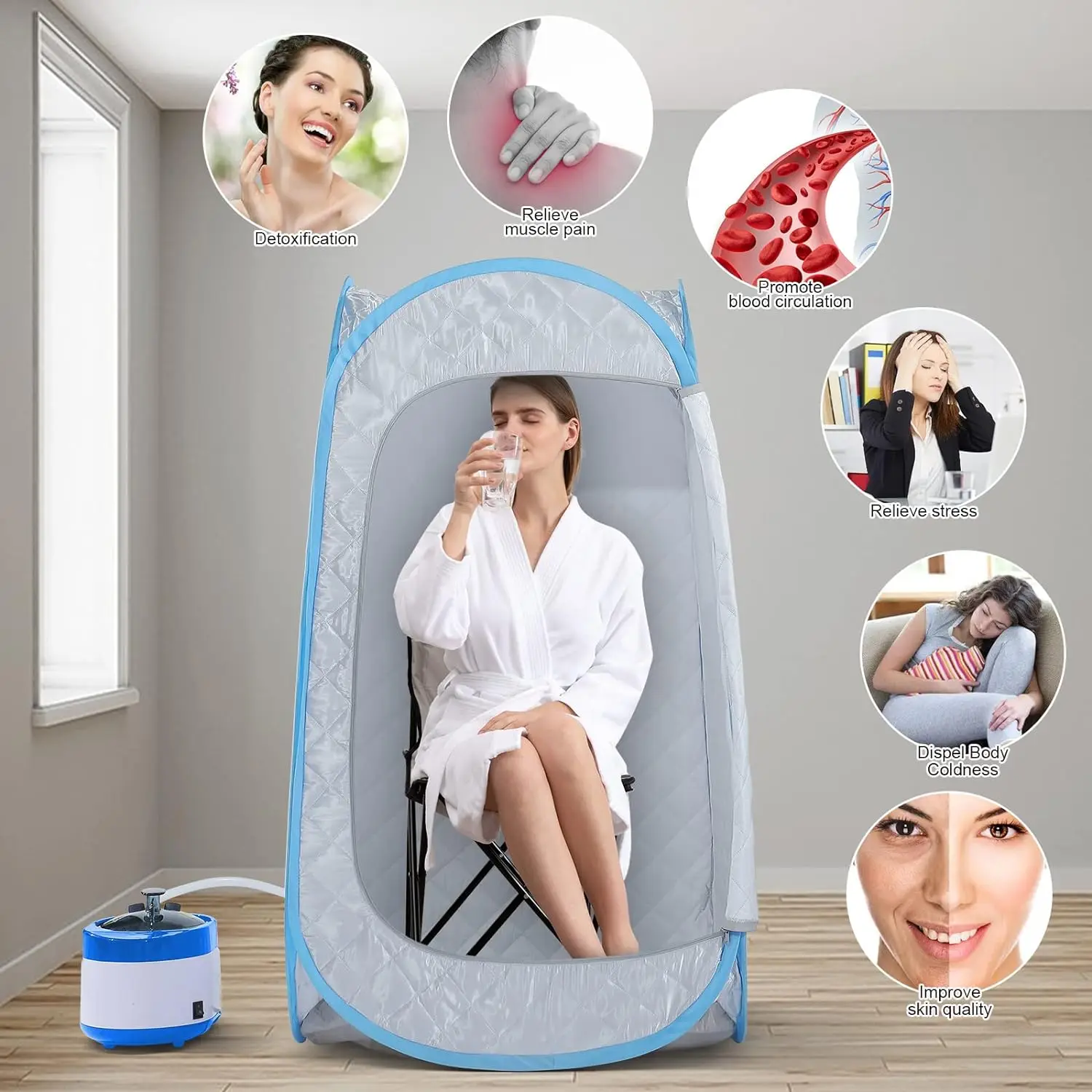 Новая Паровая сауна в комплекте для домашнего спа складная бытовая Сауна
