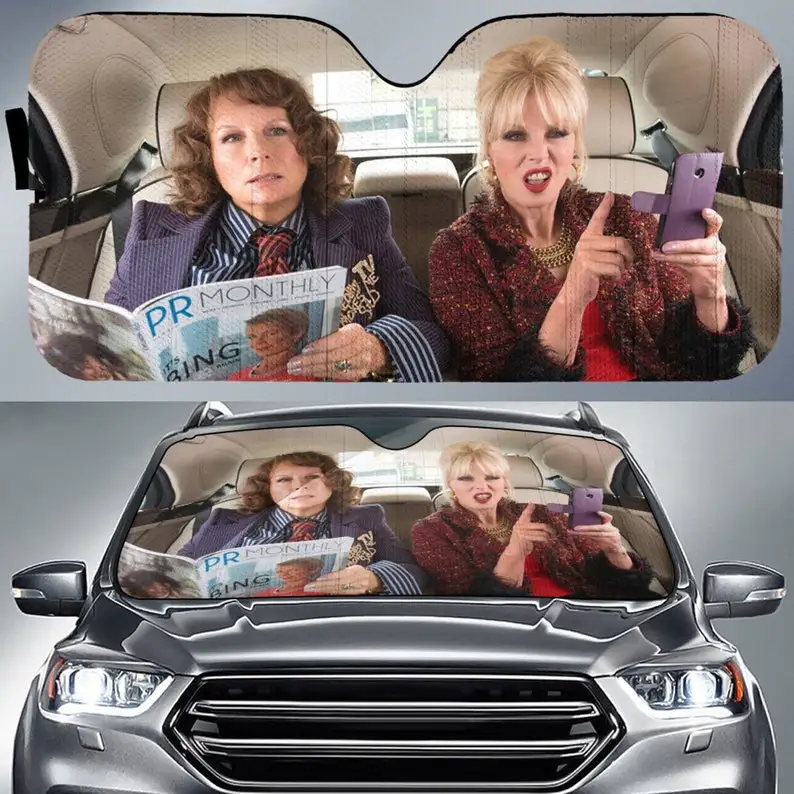 

Absolutely Fabulous Movies Patsy Stone And Edina Monsoon Car Sun Shade, Windshield, Car Accessories