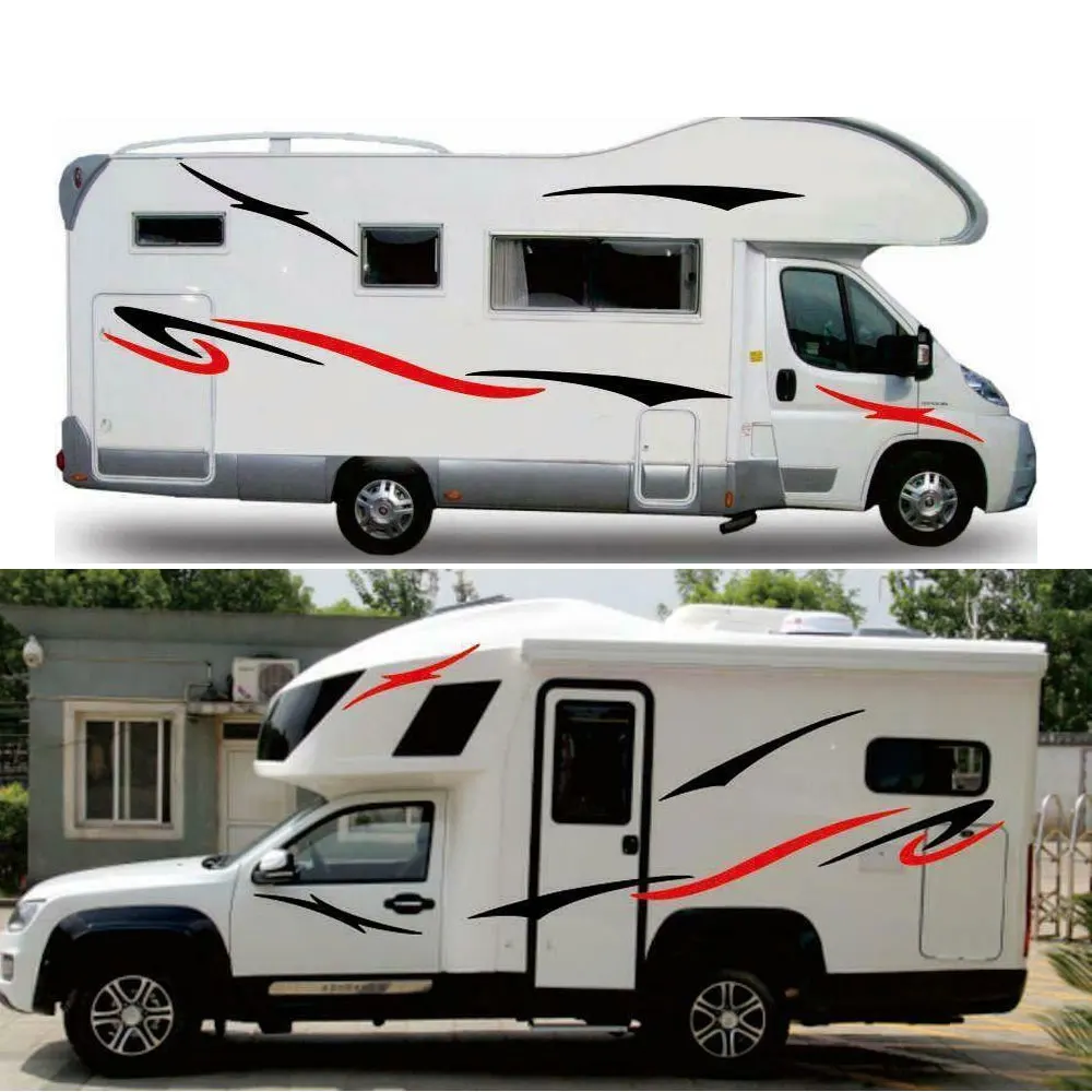 Виниловая графическая наклейка для автофургона прицепа кемпера фургона