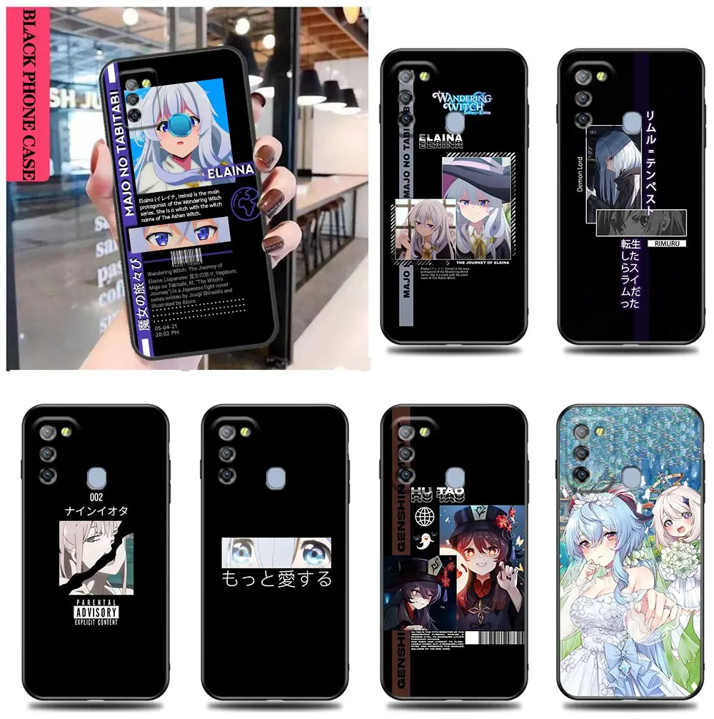 

The Witch's Journey Elaina Case For Infinix TECNO CAMON 19 16 ZERO X NEO 20 8 POVA 4 2 NEO2 NOTE 12 11 10 8 8I S5 Pro 5G Case