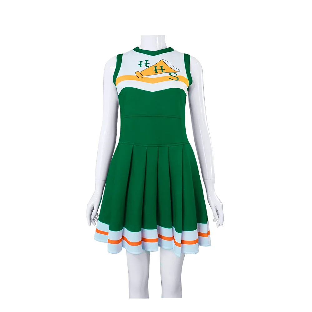 

Stranger Things Season 4 Cheerleader Chrissy Cunningham Cosplay Costume Props Hawkins High School Lucas Sinclair Jacket Dress