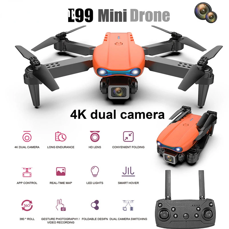 

Mini Drone 4K Profesional HD Dual Camera 1080P Obstacle Avoidance Fpv RC Drones Quadcopter Rc Helicopters Toys Boys