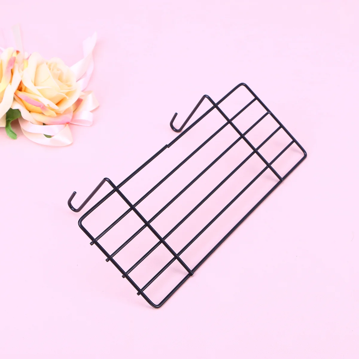 

Wall Grid Wire Shelf Storage Basket Hanging Shelves Rack Panel Straight Organizer Metal Accessories Floating Panels Gridwall