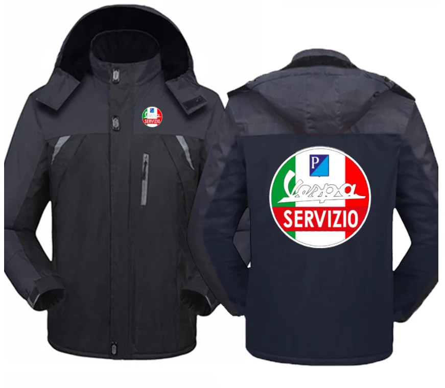 

VESPA LOGO 2022 Jacket Windbreaker Waterproof Warm Outdoor Cold-Proof Mountaineering Clothing High quality Coats