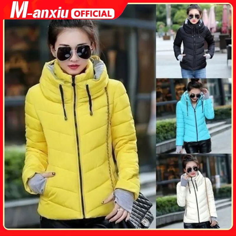 

2022 New Winter Jackets Women's Coats Thick Winter Coats Short Plus Size Slim Fit Cotton Jackets and Coats