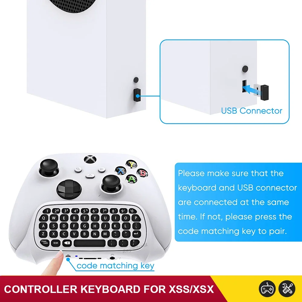Новая клавиатура-контроллер для Xbox серии X/S/One S Беспроводная игровая клавиатура с