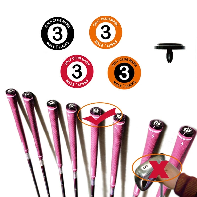 Pack 20 Pcs Golf Club Marker Detachable Durable Golf Club Identification Mark for Identify Club Position Golf Gifts Accessories