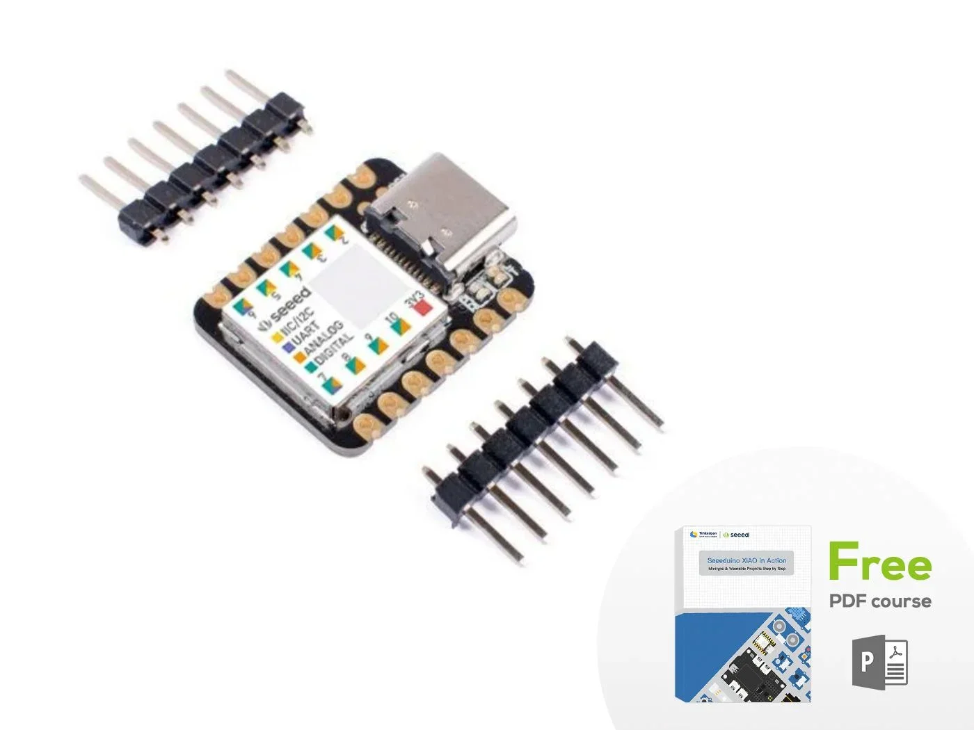 Макетная плата Seeeduino XIAO SAMD21G18, микроконтроллер для Arduino UNO Nano Cortex M0 + 3,3 В, интерфейс IIC I2C UART SPI