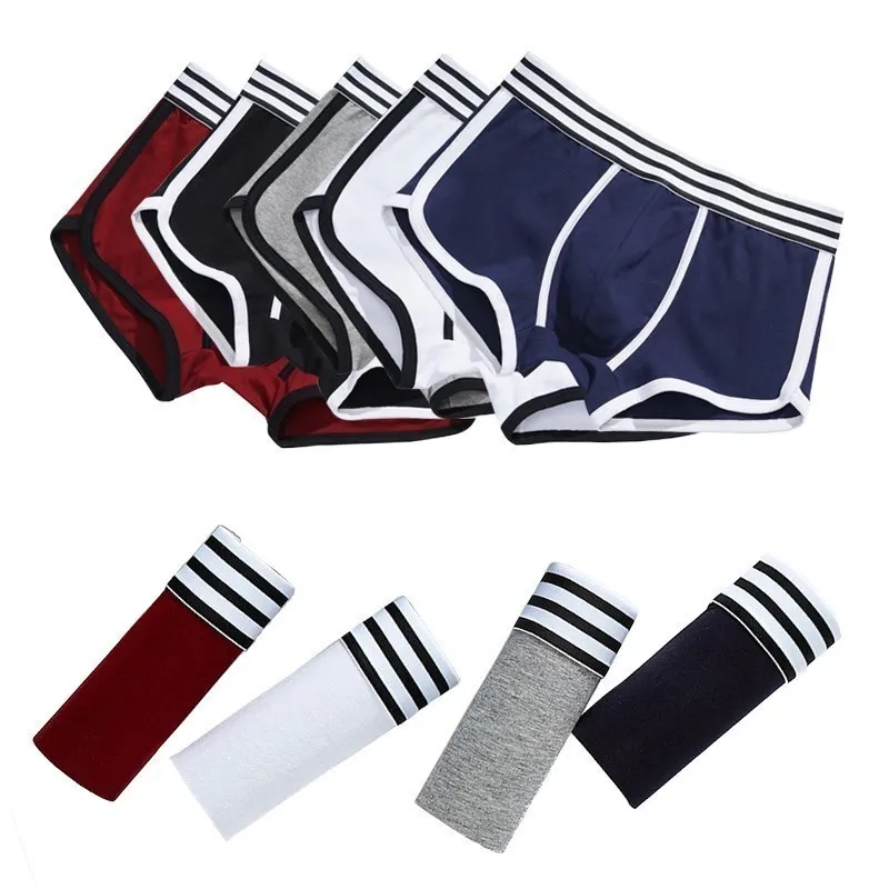4pcs/lot Brand Men Underwear Men's Boxers Panties Mens Boxershorts Underpants Cotton High Quality Sexy Homme Boxer for Men XXXL