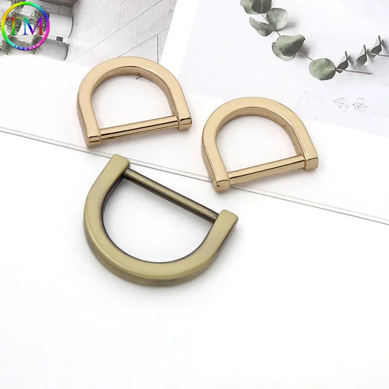 10-50 Pieces Detachable Metal D Ring Buckles For Bag Belt Clasp Handbag Shoulder Strap Clip Diy Leather Hardware Accessories