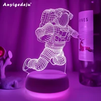 figure astronaut action acrylic 3d spaceman night light wedding decoration table lamp ornament kids room decoration dropshipping