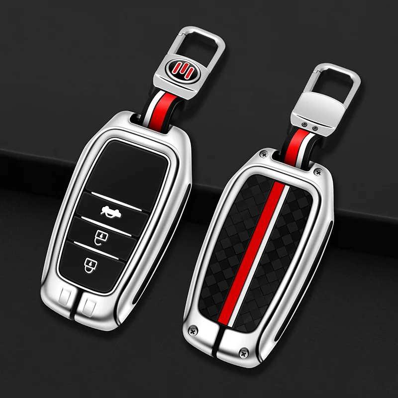 Металлический чехол для смарт-ключа автомобиля ключа Toyota Alphard VELLFIRE Previa RAV4 Hilux Fortuner