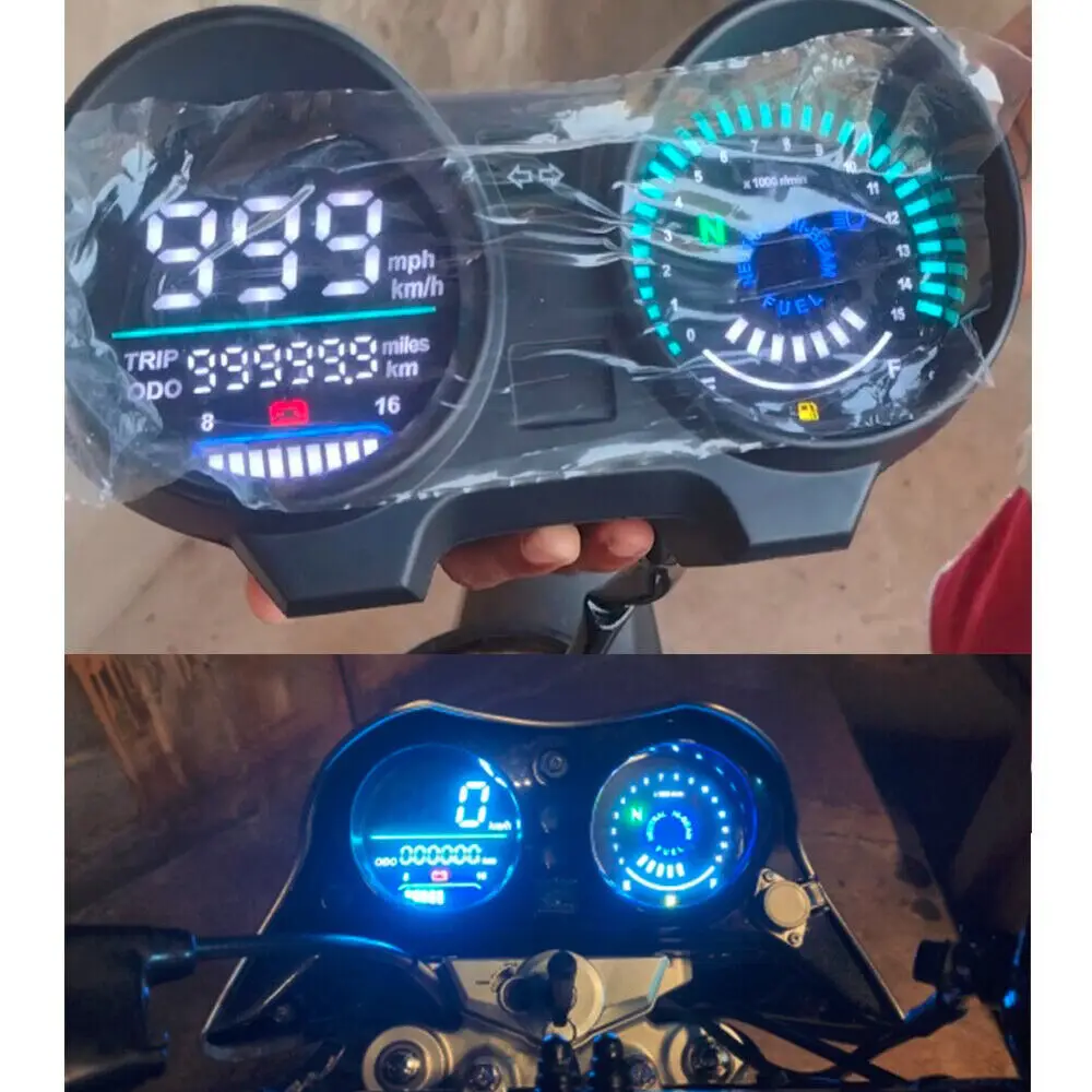 Цифровой Светодиодный Мотоциклетный Спидометр Тахометр Для Honda Cg150 Titan 150 Fan 2010-2022