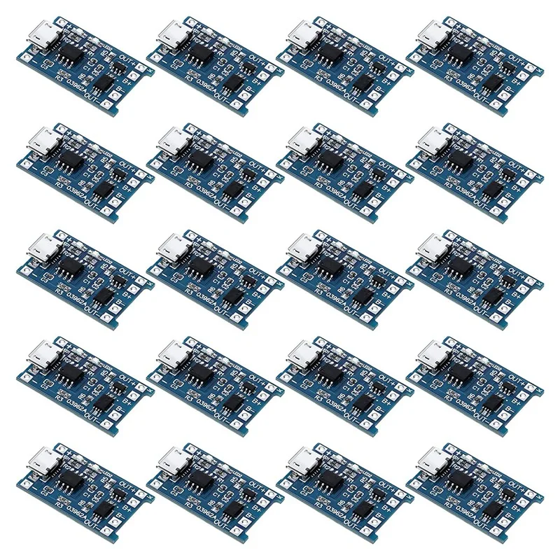 

20 шт., зарядная плата BMS 5 в Micro-USB 1 а 18650