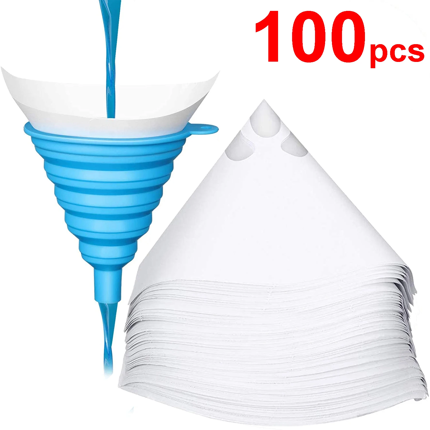 Car Paint Strainers Cone Paint Filter Mesh Funnel Disposable Paper Spray Paint Filter Conical Nylon Micron Paper Funnels Tools