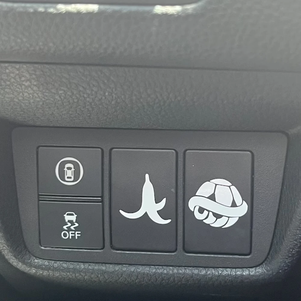 Забавные автомобильные наклейки набор из 5 пустых кнопков на приборную панель