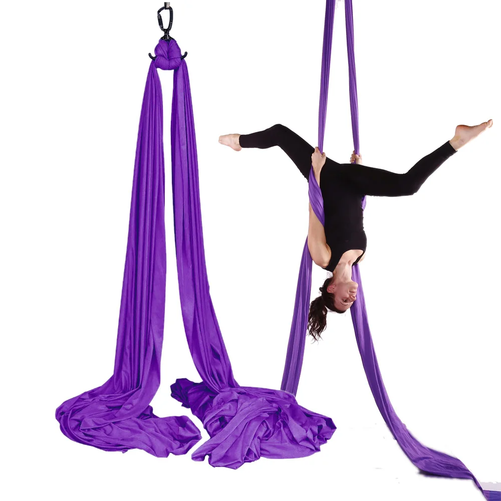 Wellsem 12 Meter Luft Seide Ausrüstung Luft Dance Stoff Kit Akrobatische Yoga Hängematte Schaukel Trapez Inversion Therapie Fitness