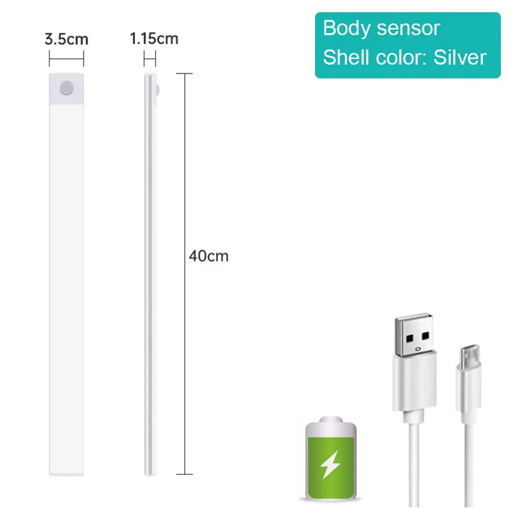 

Беспроводной ночник с датчиком движения USB 3 цвета