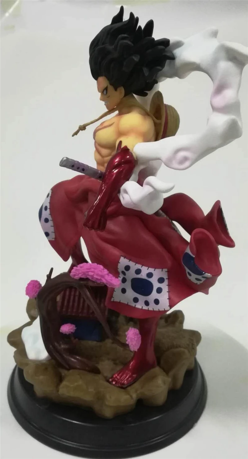 Аниме One Piece Wano Kimono Monkey D Luffy Gear Fourth Snake Man Ver. Фигурка из ПВХ боевая статуя