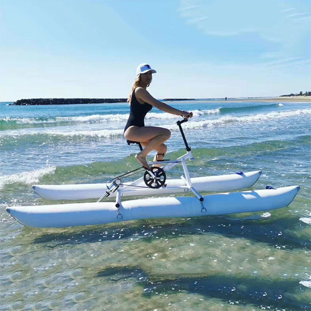 Новинка 2022 портативный водный велосипед надувной каяк лодка Спортивная морская