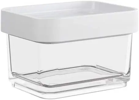 

Pot Clear Trio 840 , 13,1x16,7x8,5cm, White, Food Tea Coffee Beans Kitchen Storage Jar With Lid Bottle Bottles