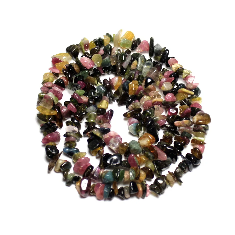 

Wholesale Natural Mix Color Gravel Shape Tourmaline 5-8 mm Stone Beads For Jewelry Making Diy Bracelet Necklace Strand 34''