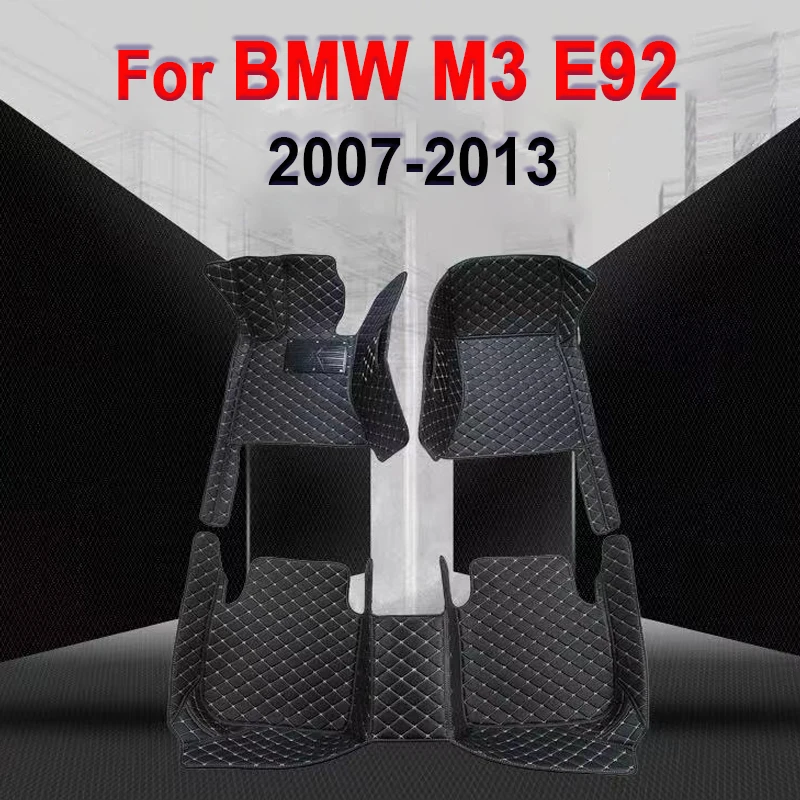 

Car floor mats for BMW M3 E92（2door）2007-2013 Custom auto foot Pad automobile carpet cover interior accessorie