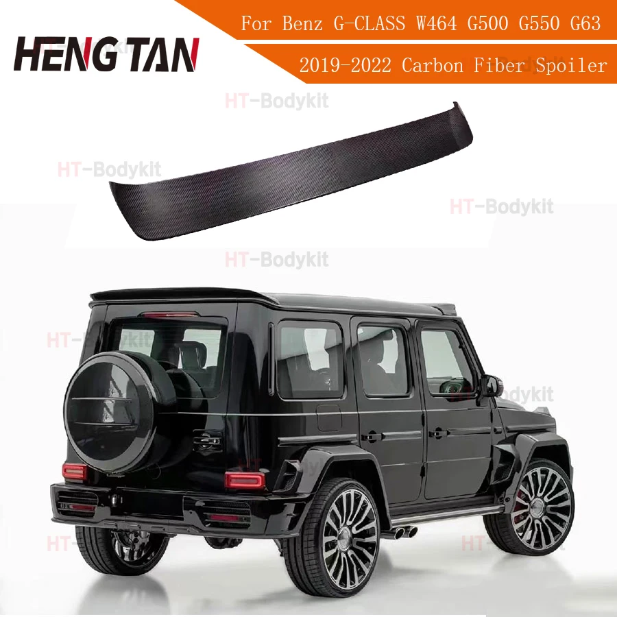 

For Benz G-CLASS W464 G500 G550 G63 G350 2019-2022 High Quality Real Carbon Fiber Spoile Rear Roof Wing Lip MANSORYS Style