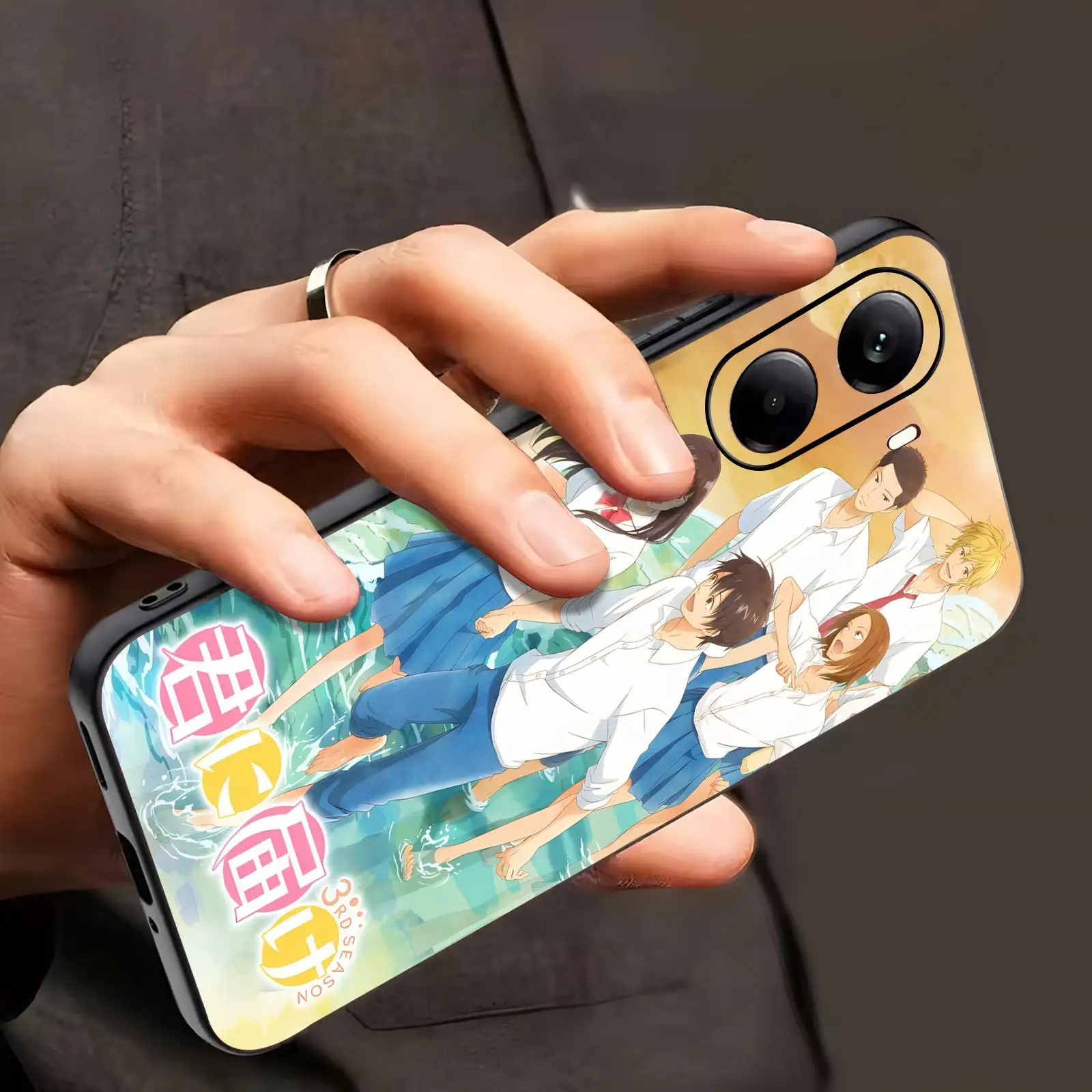 Фото Чехол для телефона с изображением аниме Kimi ni Todoke для Xiaomi POCO M7 M6 M5 X7 X6 X5 F7 F6 F5 Pro 5G, мягкий черный противоударный чехол №2