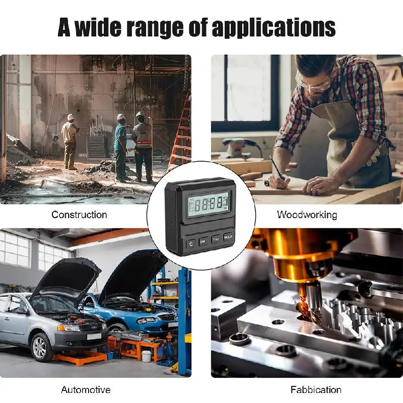 Цифровой транспортир Инклинометр 4х90 ° Угловой искатель уровня Магнитный датчик