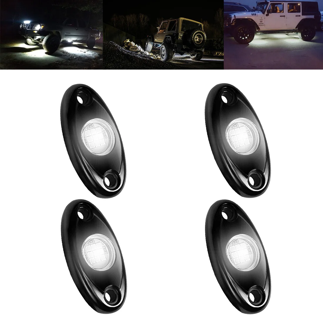 4 осветительных прибора белая лампа для внедорожника грузовика квадроцикла